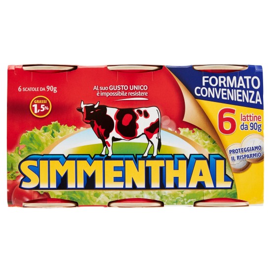 SIMMENTHAL LESSATA 90 GR CONFEZIONE DA 6    