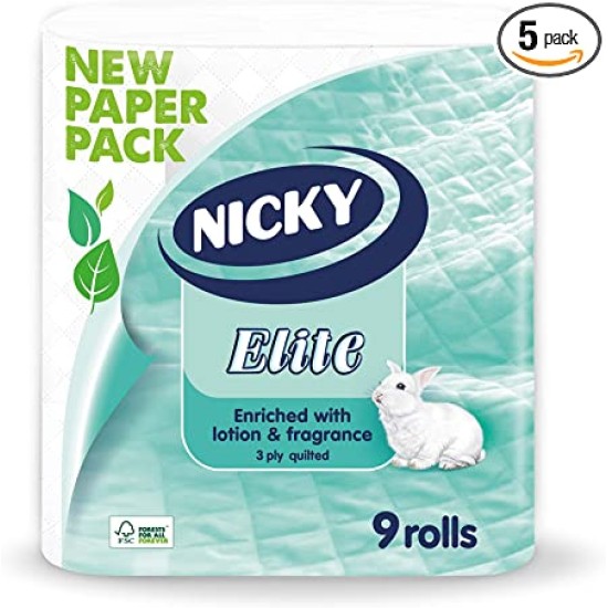 NICKY ELITE CARTA IGIENICA 9 ROTOLI  