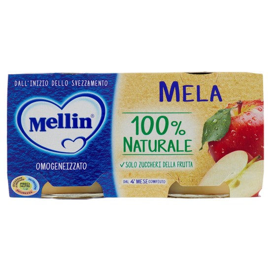 MELLIN OMO FRUTTA MELA 2X100