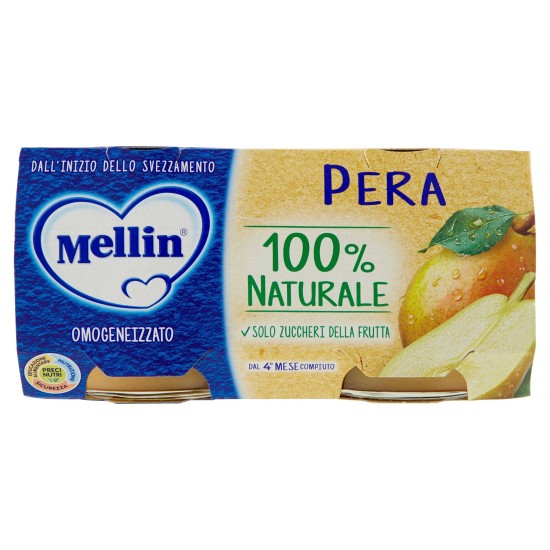 MELLIN OMO FRUTTA PERA 2X100