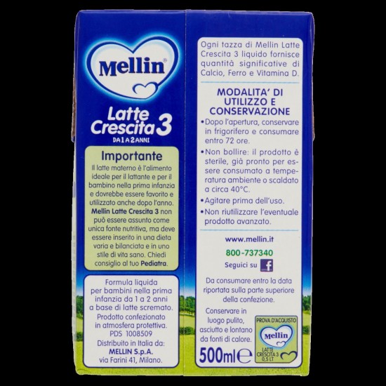 E*MELLIN LATTE CRESCITA 3 ML.5