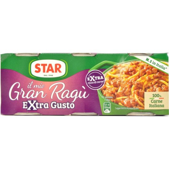STAR RAGU EXTRA GUSTO GR.100X3