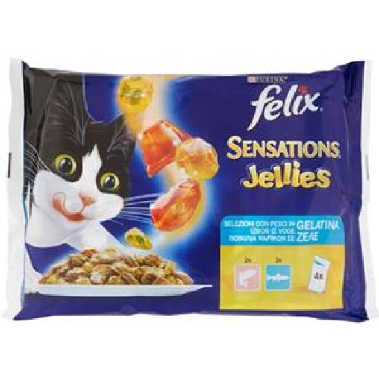 FELIX SENSATION JELLIES 4 PER 85 GR SALMONE