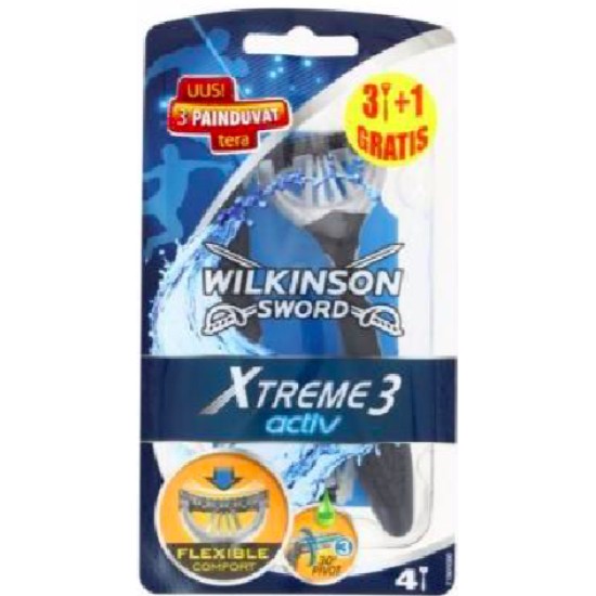 WILKINSON XTREME 3 ACTIVE CONFEZIONE DA  3+1