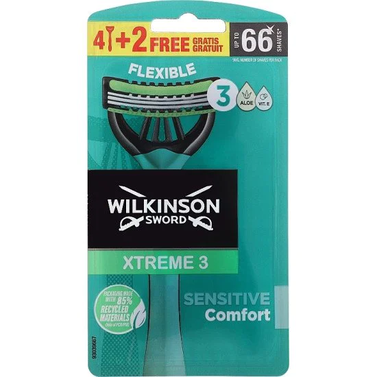 WILKINSON XTREME3 BLACK 4+2