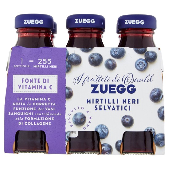 ZUEGG SUCCHI MIRTILLO CONFEZIONE 6 DA 125 ML