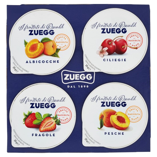 ZUEGG CONFETTURE ASSORTITE CONFEZIONE DA 4 PER 25 GR