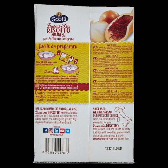 SCOTTI RISOTTO MILANESE 210 GR