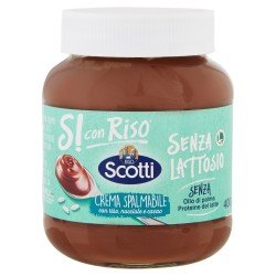 SCOTTI SI CON RISO CREMA SPALMABILE RISO E NOCCIOLE SENZA LATTOSIO SCOTTI SI CON RISO CREMA SPALMABILE RISO E NOCCIOLE SENZA LATTOSIO
