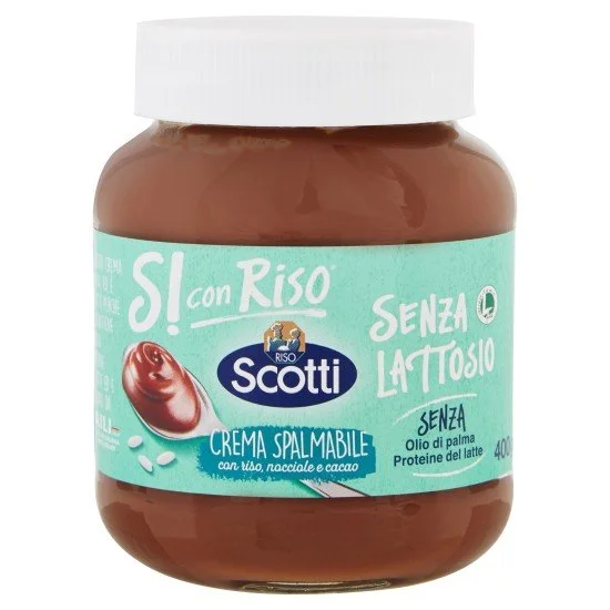 SCOTTI SI CON RISO CREMA SPALMABILE RISO E NOCCIOLE SENZA LATTOSIO