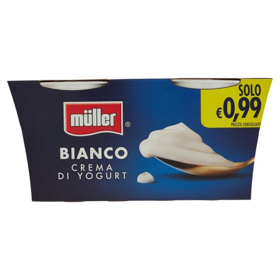 MULLER YOGURT BIANCO 125X2    