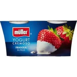 MULLER YOGURT FRAGOLA GR.125X2