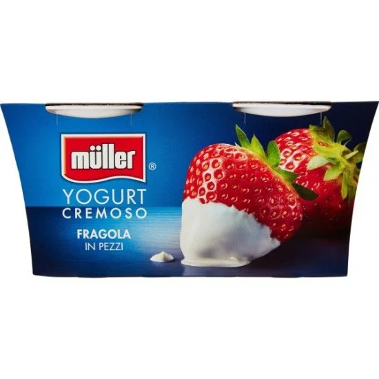 MULLER YOGURT FRAGOLA GR.125X2