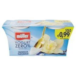 MULLER YOGURT 0% VANIGLIA GR125X2