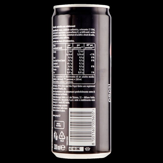 PEPSI LATTINA MAX ZERO 33 CL