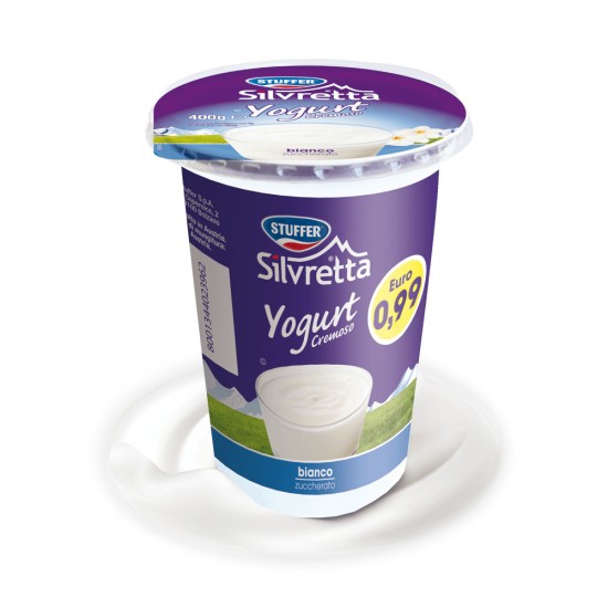 SILVRETTA YOGURT 400-BIANCO FLAS