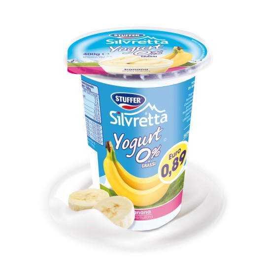 SILVRET.YOGURT 400 0%-BANANA FL.