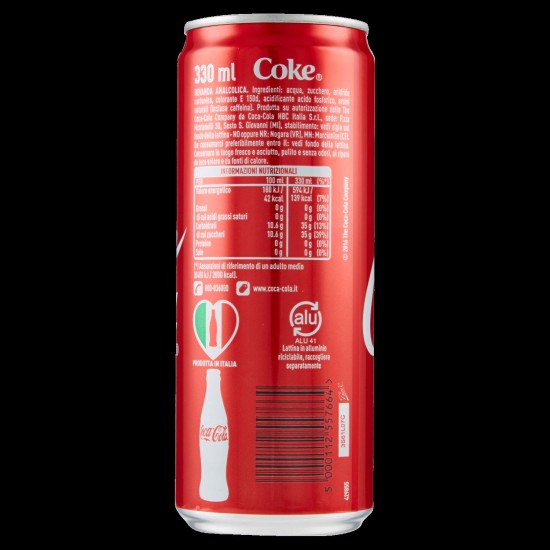 COCA COLA LATTINA 33 CL