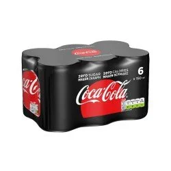 COCA COLA ZERO MINICAN CL.15X6