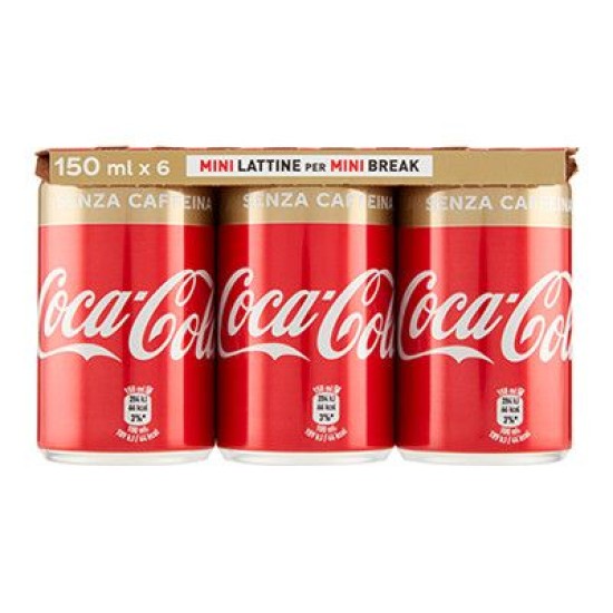 COCA COLA MINICAN SENZA CALORIE ZERO 6 PER 15