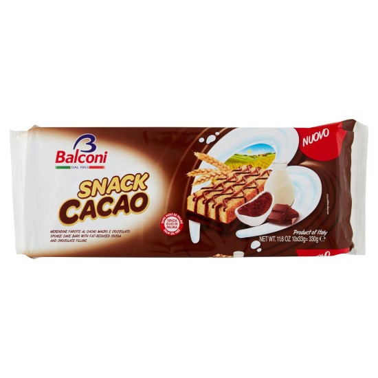 BALCONI SNACK CACAO CONFEZIONE DA 10 330 GR