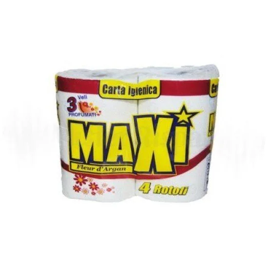 MAXI CARTA IGIENICA PROFUMO ARGAN 4 ROTOLI