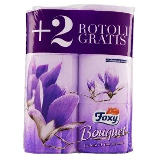 FOXY CARTA IGIENICA PROFUMO BOUQUET 4 ROTOLO +2