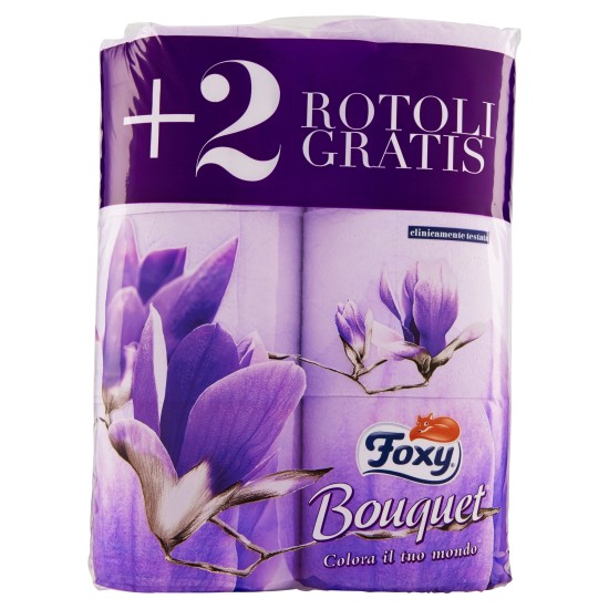 FOXY CARTA IGIENICA PROFUMO BOUQUET 4 ROTOLO +2