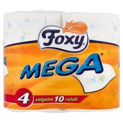 FOXY CARTA IGIENICA MEGA 4 ROTOLI FOXY CARTA IGIENICA MEGA 4 ROTOLI