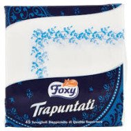 FOXY TOVAGLIOLI TRAPUNTATI 45 PEZZI DECOR