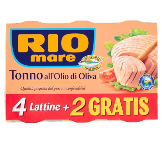 RIO MARE TONNO 0.0 GR.80X4+2  