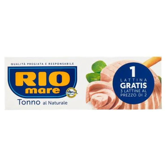 RIO MARE TONNO NATUR.GR.80X2+1