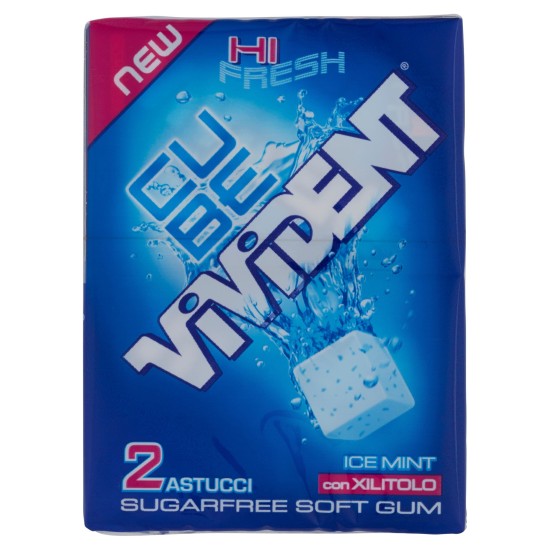 VIVIDENT CUBE ICE BL.MINT 3X24