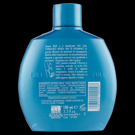 E*BREEZE DEO SQUEEZE 100ML BLU