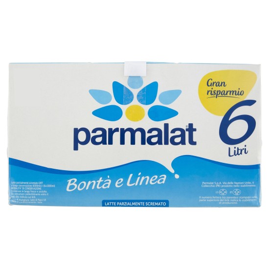 PARMALAT LATTE PARZIALMENTE SCREMATO BRIK  PER 6 