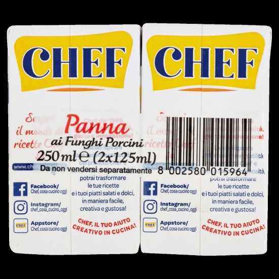 PARMALAT CHEF PANNA AI FUNGHI PORCINI 2X125ml