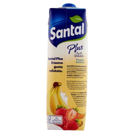 SANTAL PLUS FRAGOLA BANANA 1 LT