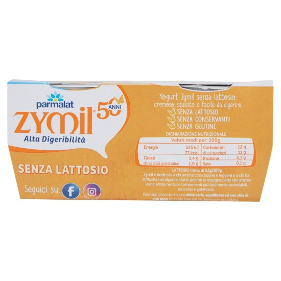 PARMALAT YOGURT ZYMIL VANIGLIA 2X125 g