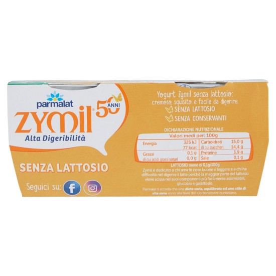 PARMALAT YOGURT ZYM.0% BIAN.2X125