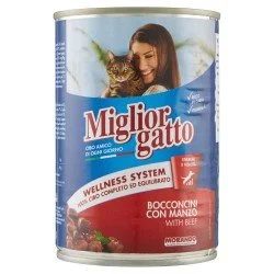 MIGLIOR GATTO BOC.400GR MANZO*