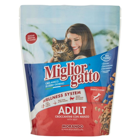 MIGLIO GATTO CROCCANTINI 400 GR MANZO   