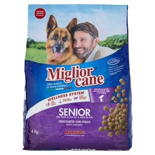 MIGLIOR CANE CROCCHETTE SENIOR 4KG POLLO   