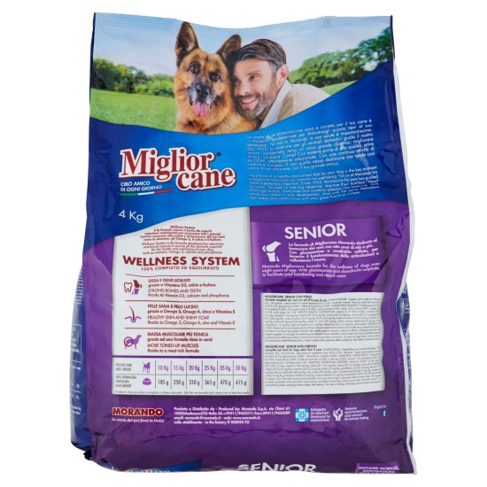 MIGLIOR CANE CROCCHETTE SENIOR 4KG POLLO   