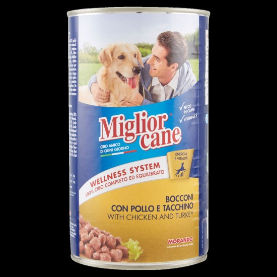 MIGLIOR CANE BOCCONCINI 1250 GR POLLO E TACCHINO