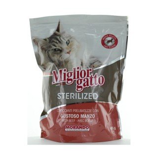 MIGLIOR GATTO CROCC.STERIL.400GR MANZO