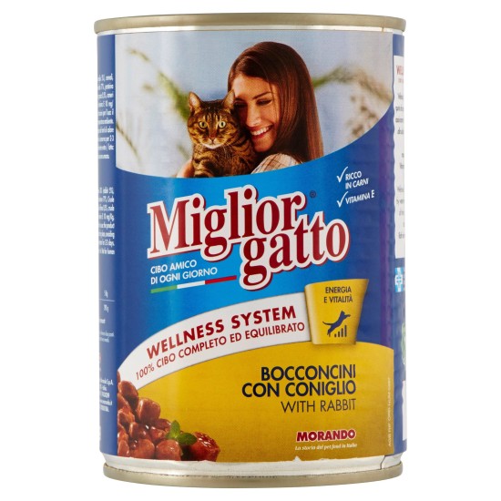 MIGLIOR GATTO BOCCONCINI 400 GR CONIGLIO