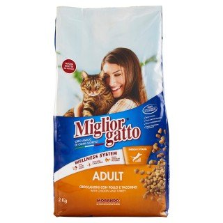 MIGLIOR GATTO CROCCANTINI 2 KG POLLO E TACCHINO