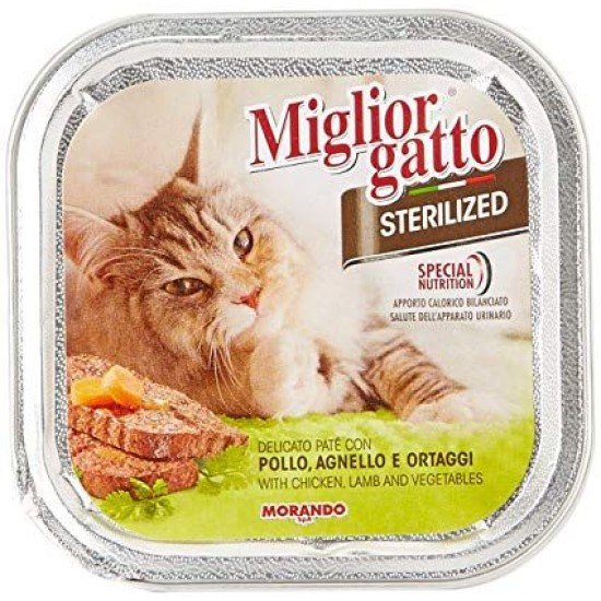 MIGLIOR GATTO STERIL PATE'100GR POLL/AGN