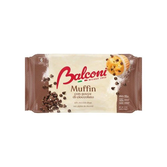BALCONI MUFFIN GOCCE CIOCC.X 6