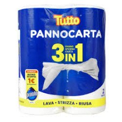 TUTTO PANNOCARTA 3 IN1 2 ROTOLI TUTTO PANNOCARTA 3 IN1 2 ROTOLI